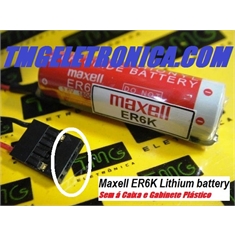 ER6K - Bateria Maxell ER6K Primary Battery 3.6V, Lithium Maxell Thionyl Chloride PLC, CPU, CNC Machine, Robot - BACK-UP Genuina ou Genérica - Sem á Caixa Plástica - Generica Similar TIPO ER6K -  Battery 3,6V/ Origem CHINA